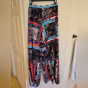 Alice + Olivia Multicolor Paisley Trousers